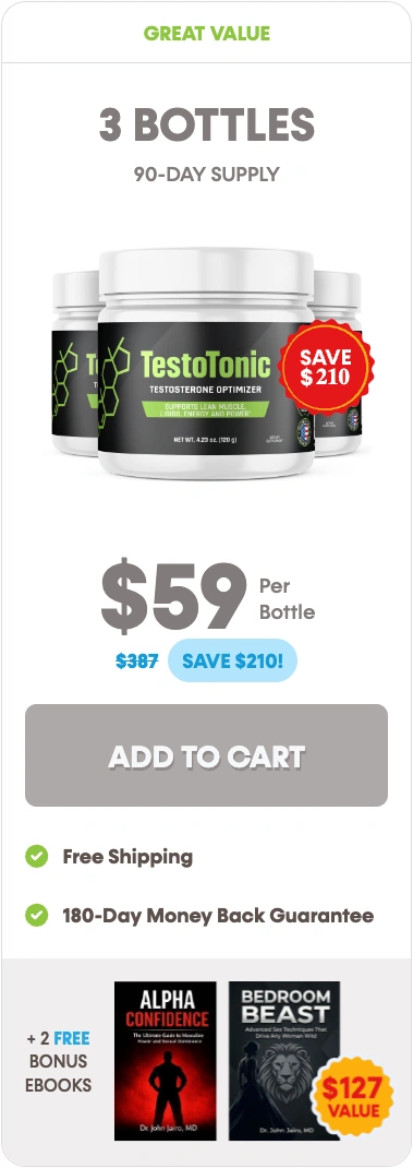 TestoTonic three bottles order